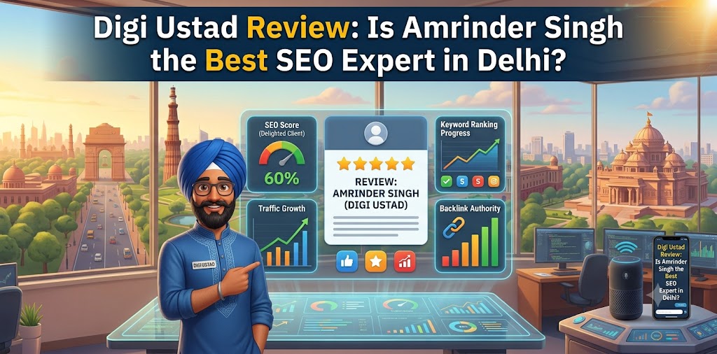 Digi Ustad Review Is Amrinder Singh the Best SEO Expert in Delhi